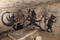 Le Fons de la Gaité est un chef-d'oeuvre de l'art des carrières, il abrite de superbes représentations mythologiques exécutées en 1844 (Touraine, France). Art 
 Art des carrières 
 Touraine 
 carrière souterraine 