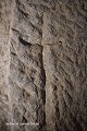 Croix gravée dans la paroi d'une galerie, ville souterraine de Karsi Kilise (Cappadoce, Turquie). Cappadoce 
 ville souterraine 
croix
Karsi Kilise
 