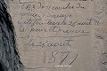Inscription de champignonniste destinée au suivi des cultures, datée de 1871 (Touraine, France).  